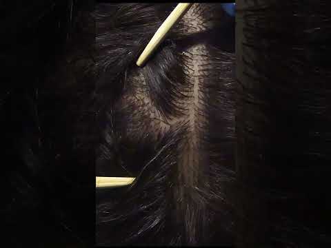 ASMR Scalp Check with Chopsticks (NO TALKING) #shorts