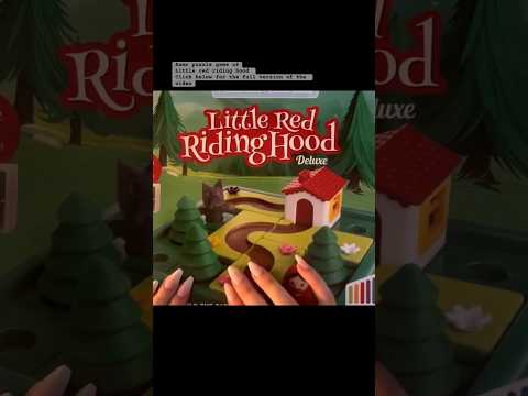 ASMR puzzle game of little red riding hood💤 #asmr #asmrvideo #asmrsounds #asmrwhisper #sleepasmr
