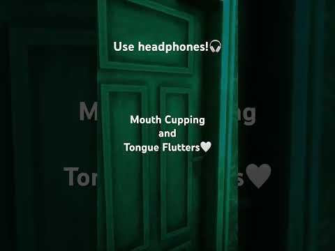 Tingly ASMR Mupping and Tongue Flutters 🫶🏻. #asmr #tingles #sleepaid