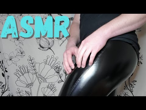 ASMR - Gentle Vinyl/PVC Leggings Scratching - Fabric Sounds, No Talking