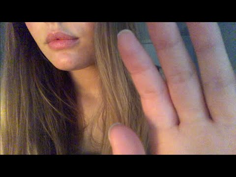 ASMR hand movements & camera covering