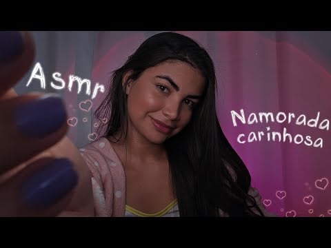 ASMR ROLEPLAY Sua namorada te faz cafuné até você dormir 🩷💤 (Voz suave)
