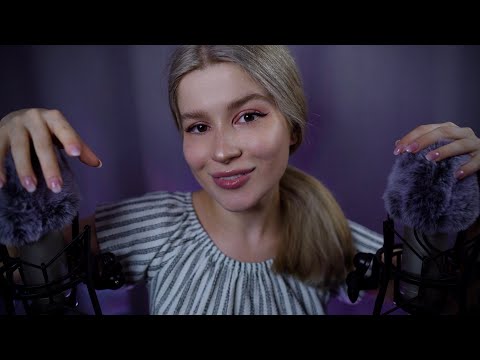 ASMR scratches & whispers for the best sleep 😴 Mouth sounds from ear to ear, mic rubbing, no talking