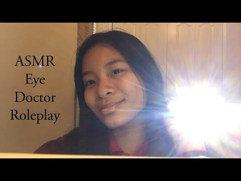 ASMR Eye Doctor Roleplay (Light triggers, hand movements, vision chart, glasses fitting)
