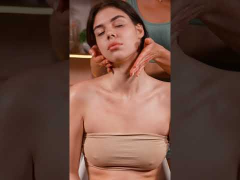Gentle relaxing asmr neck and face guasha massage for Lisa #asmrmassage
