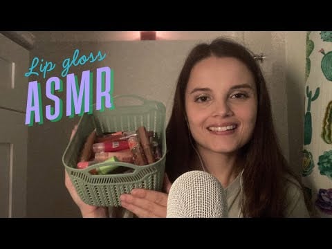 ASMR lip gloss try on haul that will make you sleepy 💋😴