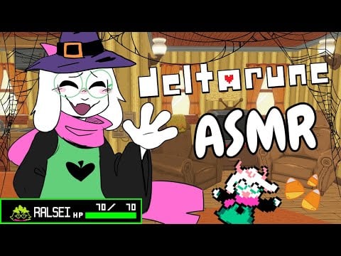 [Furry ASMR] Ralsei decorates home for spooky month :3 [Sleep-aid] [Soft-spoken] [Whispering]