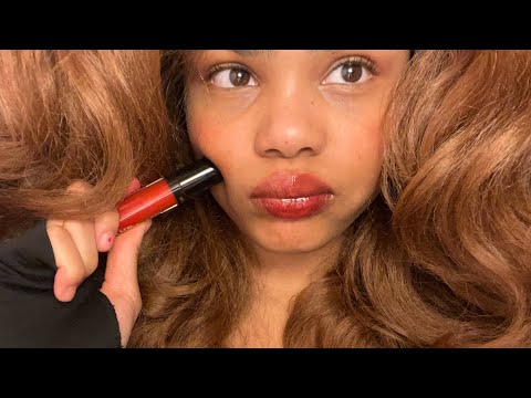 asmr lipgloss sounds (kisses, mouth sounds, soft whispers)