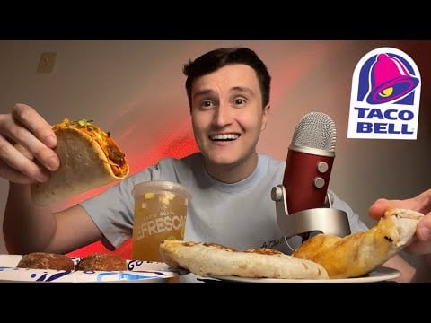 ASMR | EATING THE MOST EXPENSIVE FOOD FROM TACO BELL 🔔 (mukbang)