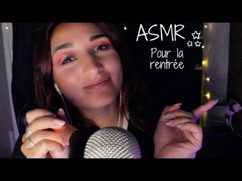 ASMR FRANCAIS : JE TE RASSURE  POUR LA RENTRÉE 📚✏️