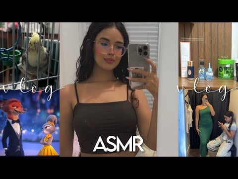ASMR VLOG - UM DIA COMIGO 🐻 | comprinhas, rotina, cinema 