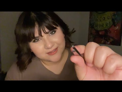 ASMR Plucking Your Eyebrow’s Before BED (personal attention,pluck)