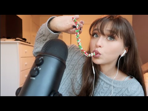 ASMR - Eating a Nerds Rope (no edit, no talking)