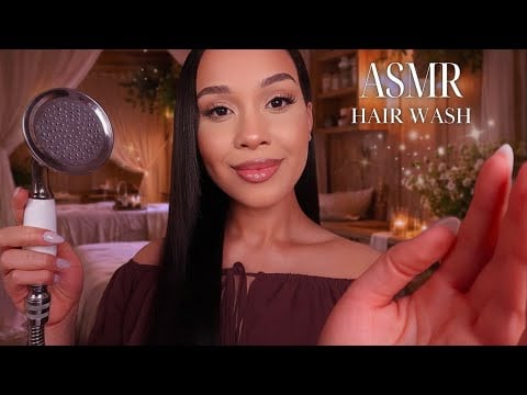 ASMR The Most Relaxing, Realistic Hair Wash Ever for Deep Sleep | Brushing, Styling & Soft Haircut