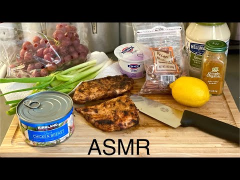 Make Dinner with Me! Chicken Salad with Curry and Grapes ~ Soft Spoken Female Regular Voice ASMR