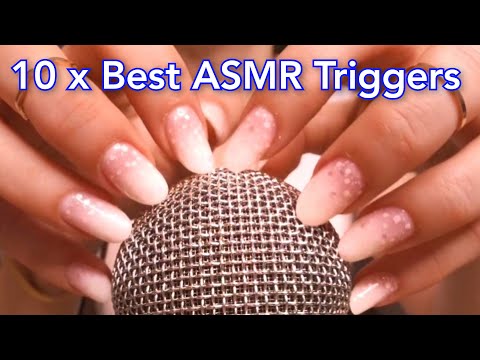 10 X Best ASMR Triggers for Your Sleep & Relaxation ❤️ Mic Scratching with/without Cover & more