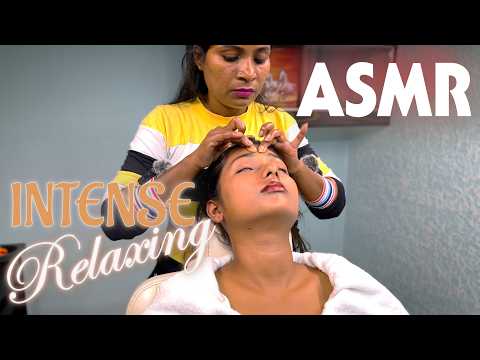 ASMR Head, Neck & Back Massage For Intense Relaxation | Deep-Pressure Temple Therapy By Rinki #asmr