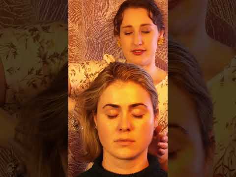 asmr real person hair brushing