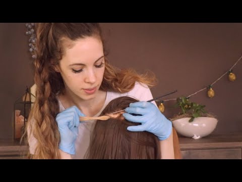 ASMR Scalp Check, Treatment and Scalp Massage - Gloves