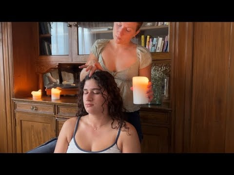 ASMR Reiki Inspired Energy Cleanse ⭐️ Head Massage & Shell Scraping ⭐️ 