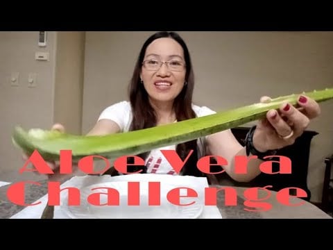 EATING SLIMY ALOE VERA CHALLENGE:Igorot in Denver Colorado 🇺🇸
