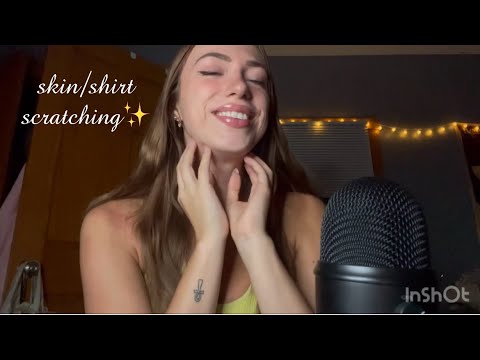 ✨ASMR✨| Skin & Shirt Scratching for Stress Relief