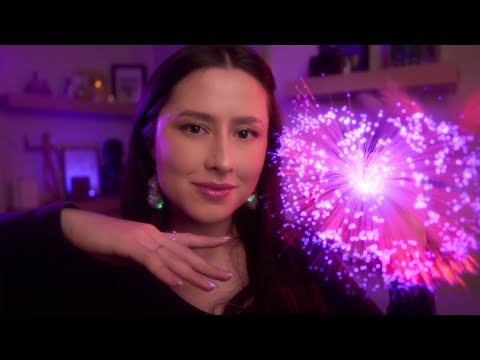 ASMR Hypnotic Light Triggers 💫  Hand movements & Fiber Optic Light for Sleep & Relax