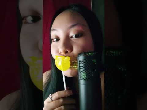 ASMR LOLLIPOP KISSING, WHISPERS, SOFT SPOKEN, MOUTH SOUNDS, PERSONAL ATTENTION, WET NOISES, KISSING