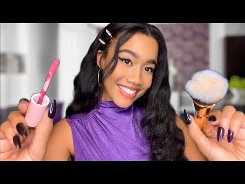 ASMR BFF Does Your Make-up For Prom 💄✨ ASMR Make-up Application Role-play