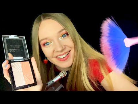 ASMR Doing Your Makeup (Whispered, Lo-Fi Mini Mic)