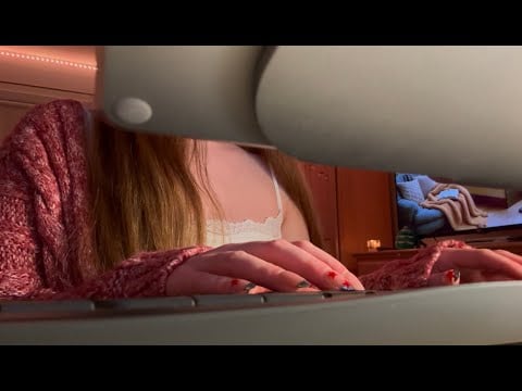 KEYBOARD ASMR WORK WITH ME (typing and clicking sounds + no talking) ⌨️ 🖥️ ✍️