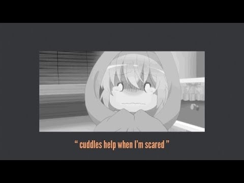 asmr Cuddling your scared girlfriend to sleep after watching a horror movie [reverse comfort]