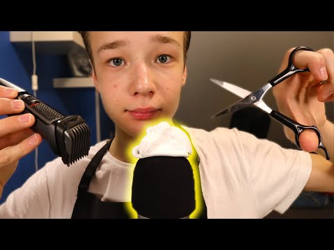 ASMR Realistic Barbershop Haircut & Shave💈✂️