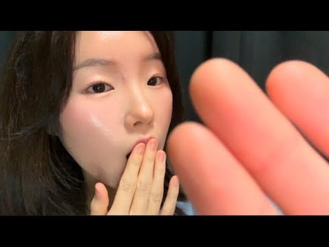 스핏페인팅 👅 asmr (no talking) | spit painting, mouth sounds , hand movement