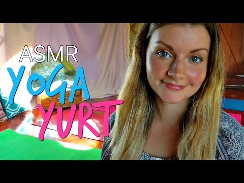 ASMR // Yoga Yurt ॐ Om Chanting // Drum Tapping