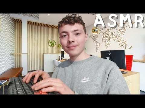 ASMR FR: Roleplay🏝Agence de voyage🏝(bruits de clavier)