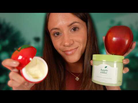 ASMR Apple Spa 🍎 Relaxing Skincare & Hair Treatment