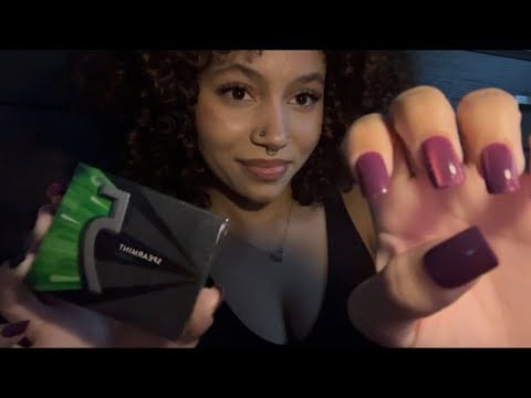 asmr chewing gum and camera tapping (beware…a lot of tingles and mouth sounds) 