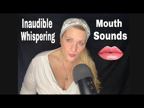 [ASMR] german/deutsch •  inaudible whispering 👄 wet sensitive mouth sounds & finger fluttering