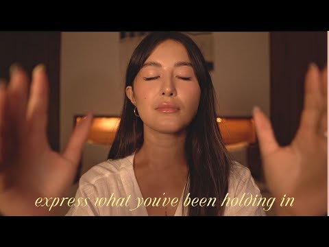 asmr reiki & sleep affirmations for 🦋 throat chakra healing 🦋 w/plucking & energy pulling