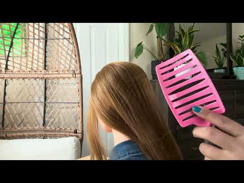 Relaxing | ASMR | Hair Brushing - Hair Play - Scalp Scratching with WHISPERING - I hope you like it