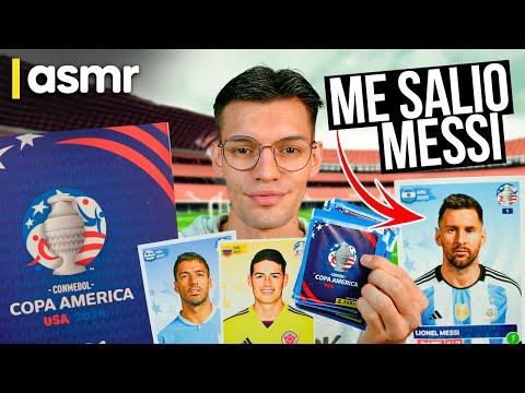 ASMR español para dormir llenando album copa america 2024 usa parte final