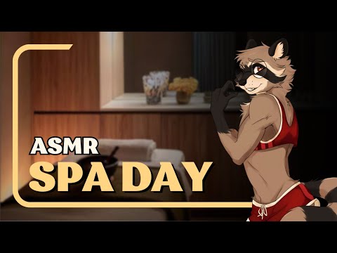 [Furry ASMR] Spa Day (Face Cleaning, Head Scratchies, Ear Pampering, Fur Brushing, Paw Care...)