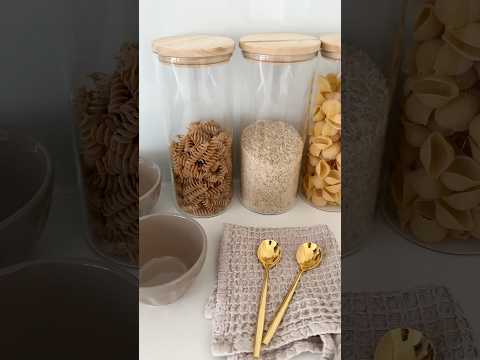 Asmr at home ✨ #unboxing #kitchenideas #storage #asmrkitchen scandi style