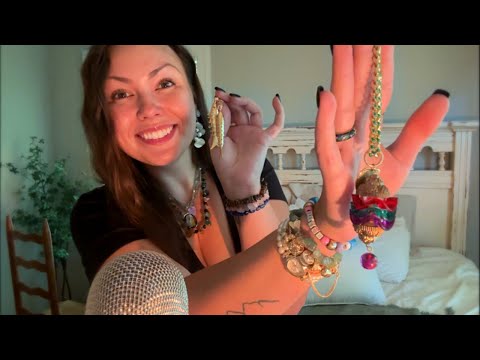 asmr/ all the JEWELRY i packed for my trip💎👑 (mostly vintage, jewelry sounds, soft spoken❤️)