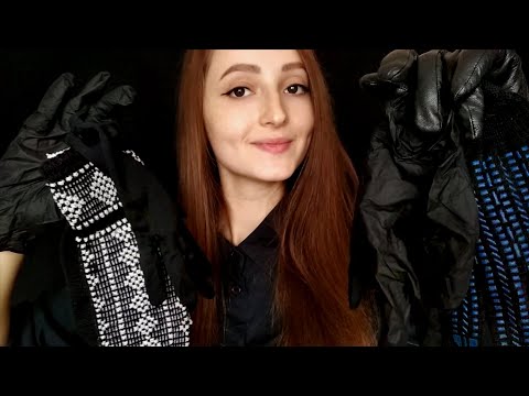 АСМР Черные Перчатки | ASMR Black Gloves, Leather Gloves ✋♥