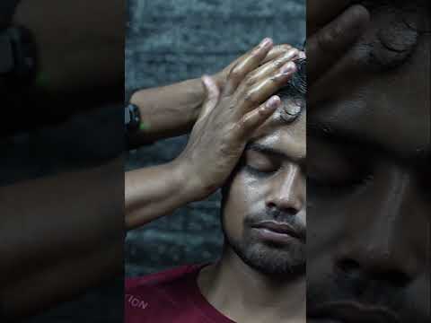 ASMR Scratching Head Massage With Neck Crack #shorts