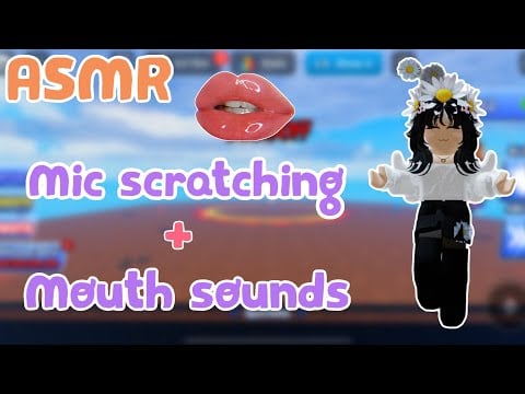 Roblox ASMR | I'm back! Mic Scratching + mouth sounds! (Blade Ball)
