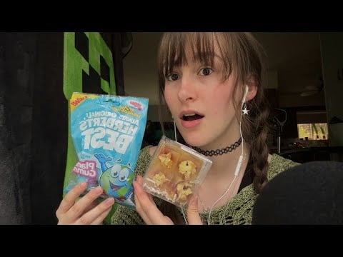 Trendy ASMR Snacks | crystal candy, pulparindo candy, sour gummy world, mouth sounds…