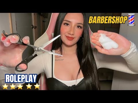 ASMR BARBERSHOP 💈 Roleplay | AFEITADO 🪒 + CORTE de Cabello ✂️ & Diseño de CEJAS (Soft Spoken)
